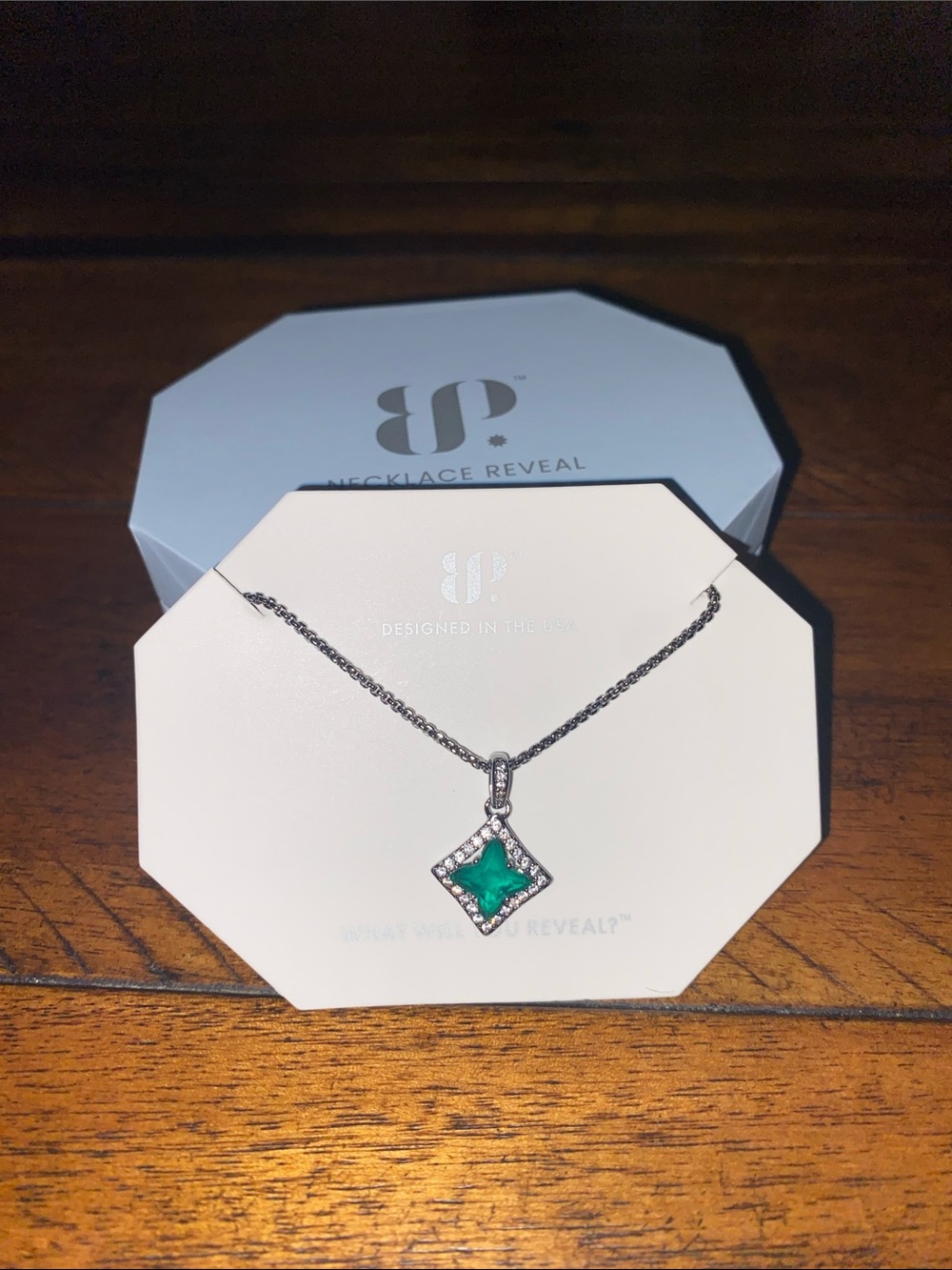 Bomb Party OG Originals Necklace - Lab Created Emerald Genuine Quartz Hematite